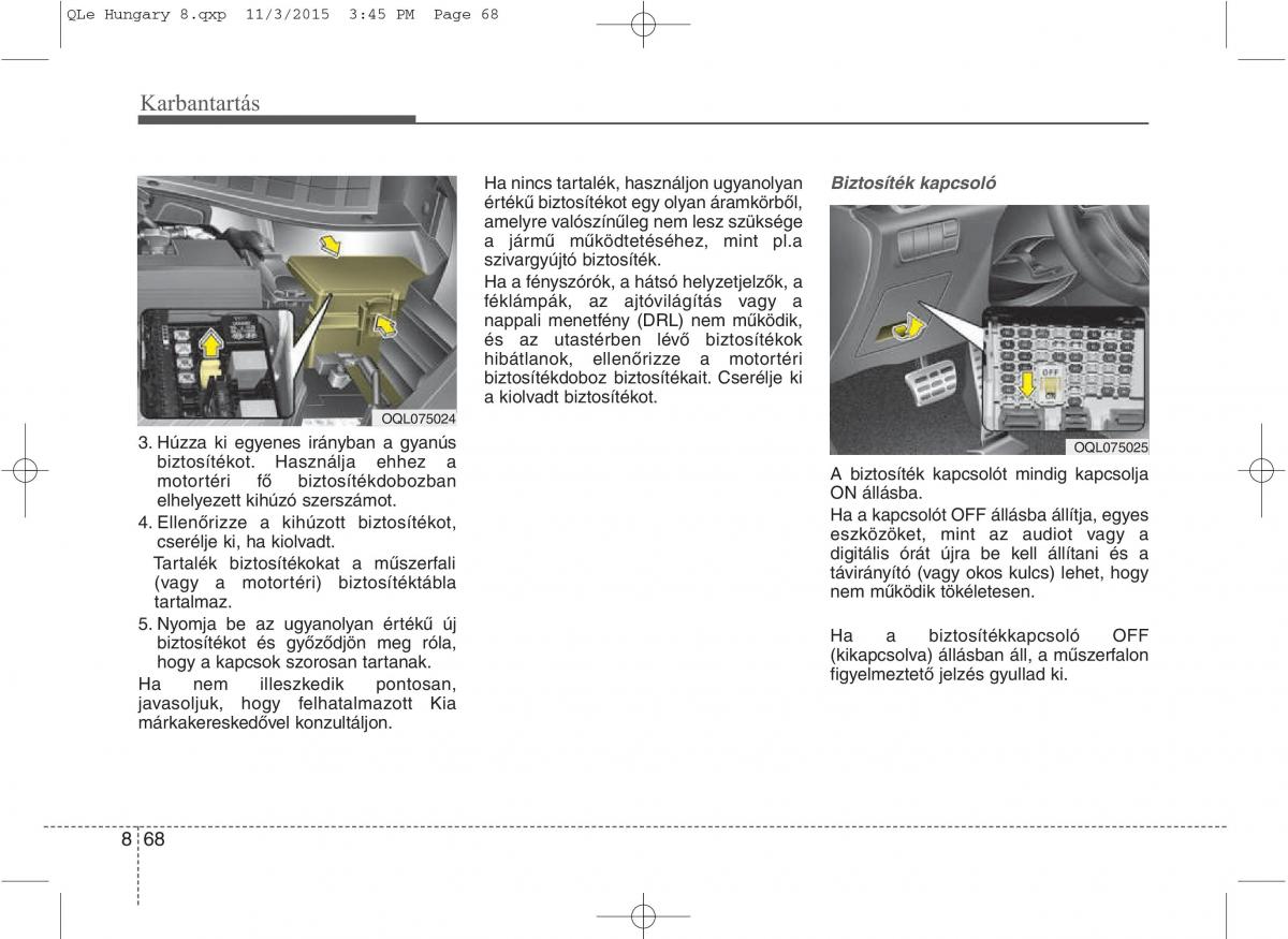 KIA Sportage IV Kezelesi utmutato / page 700