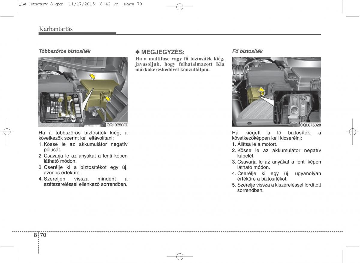 KIA Sportage IV Kezelesi utmutato / page 702