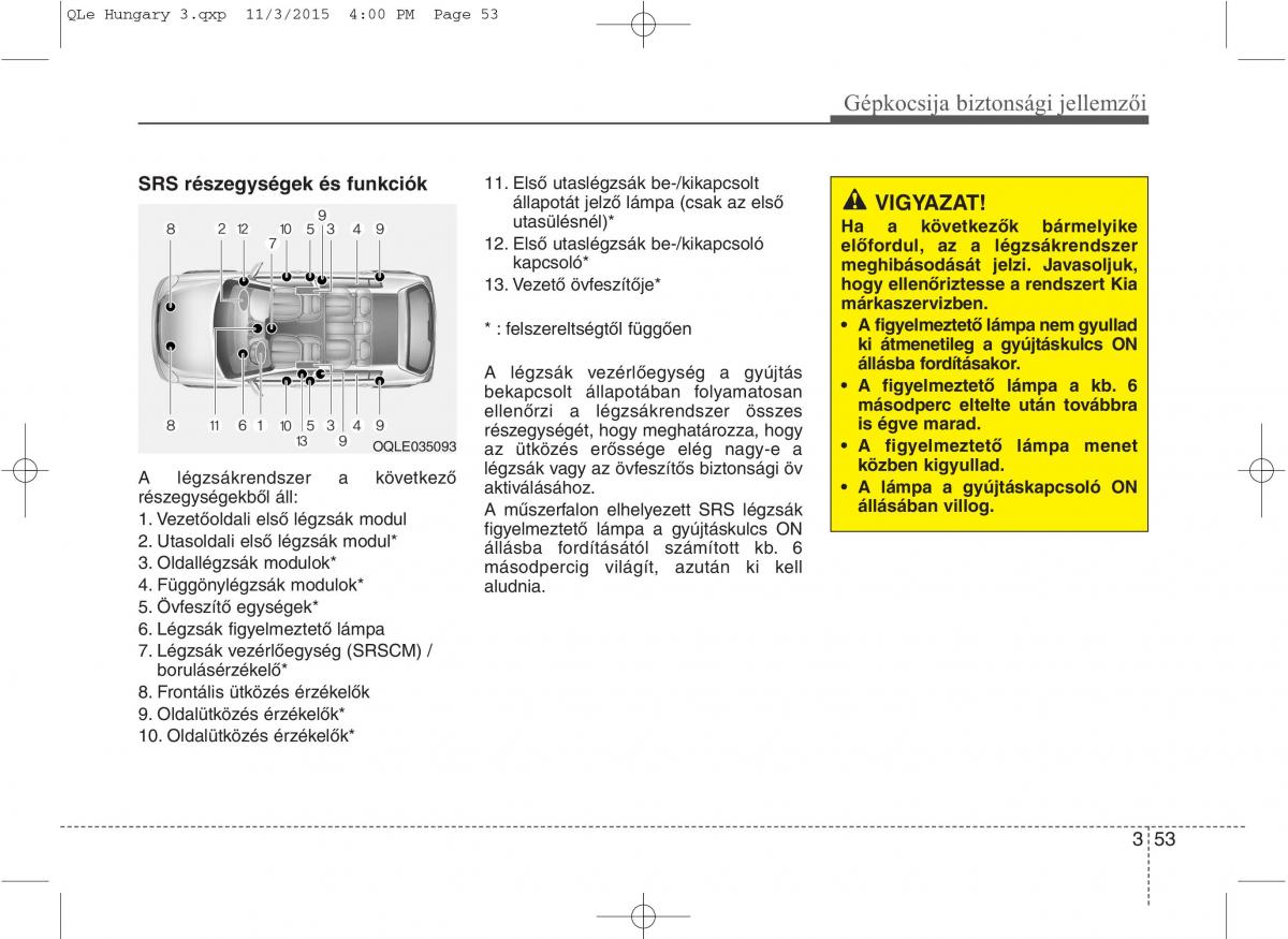 KIA Sportage IV Kezelesi utmutato / page 71