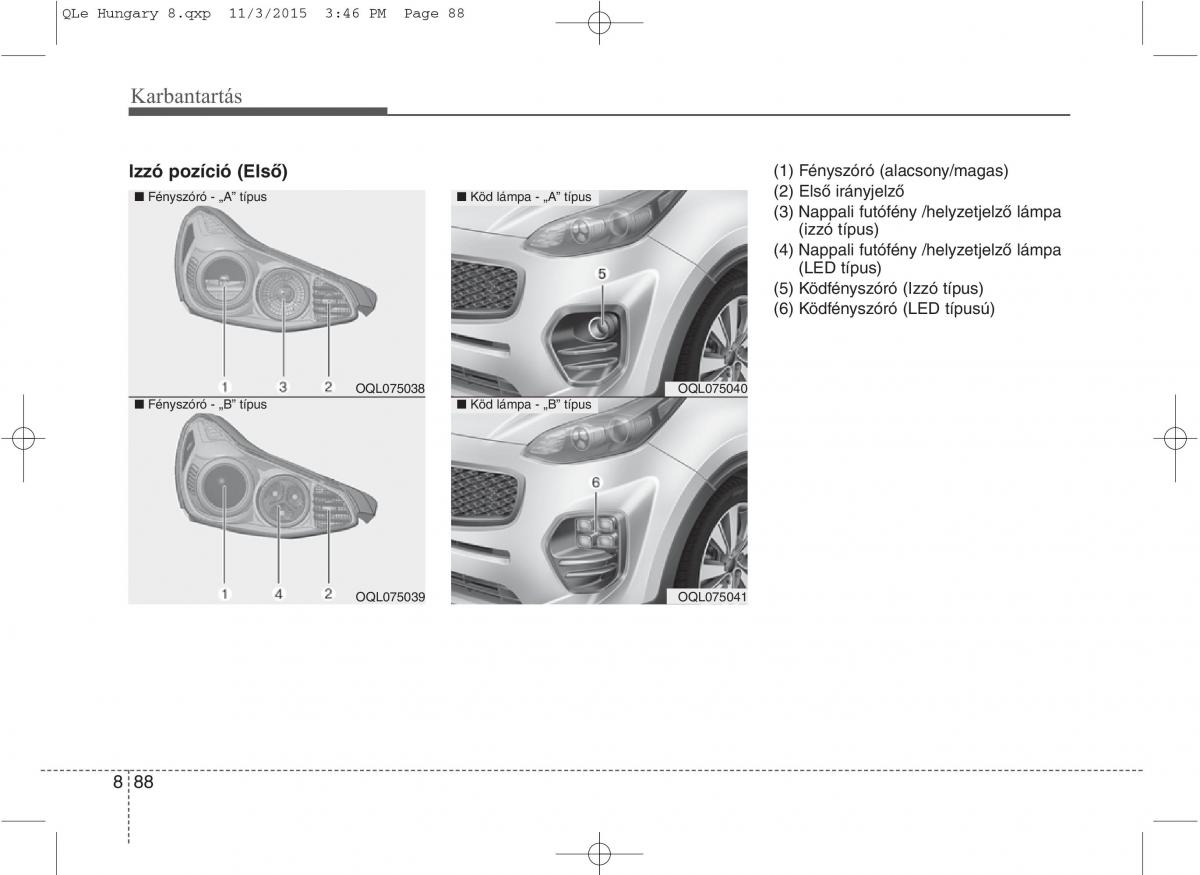 KIA Sportage IV Kezelesi utmutato / page 720