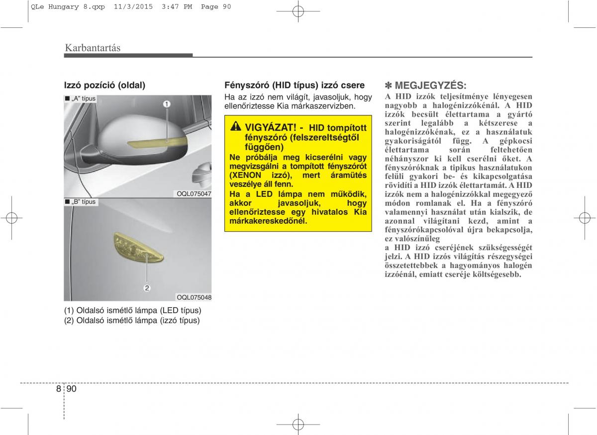 KIA Sportage IV Kezelesi utmutato / page 722