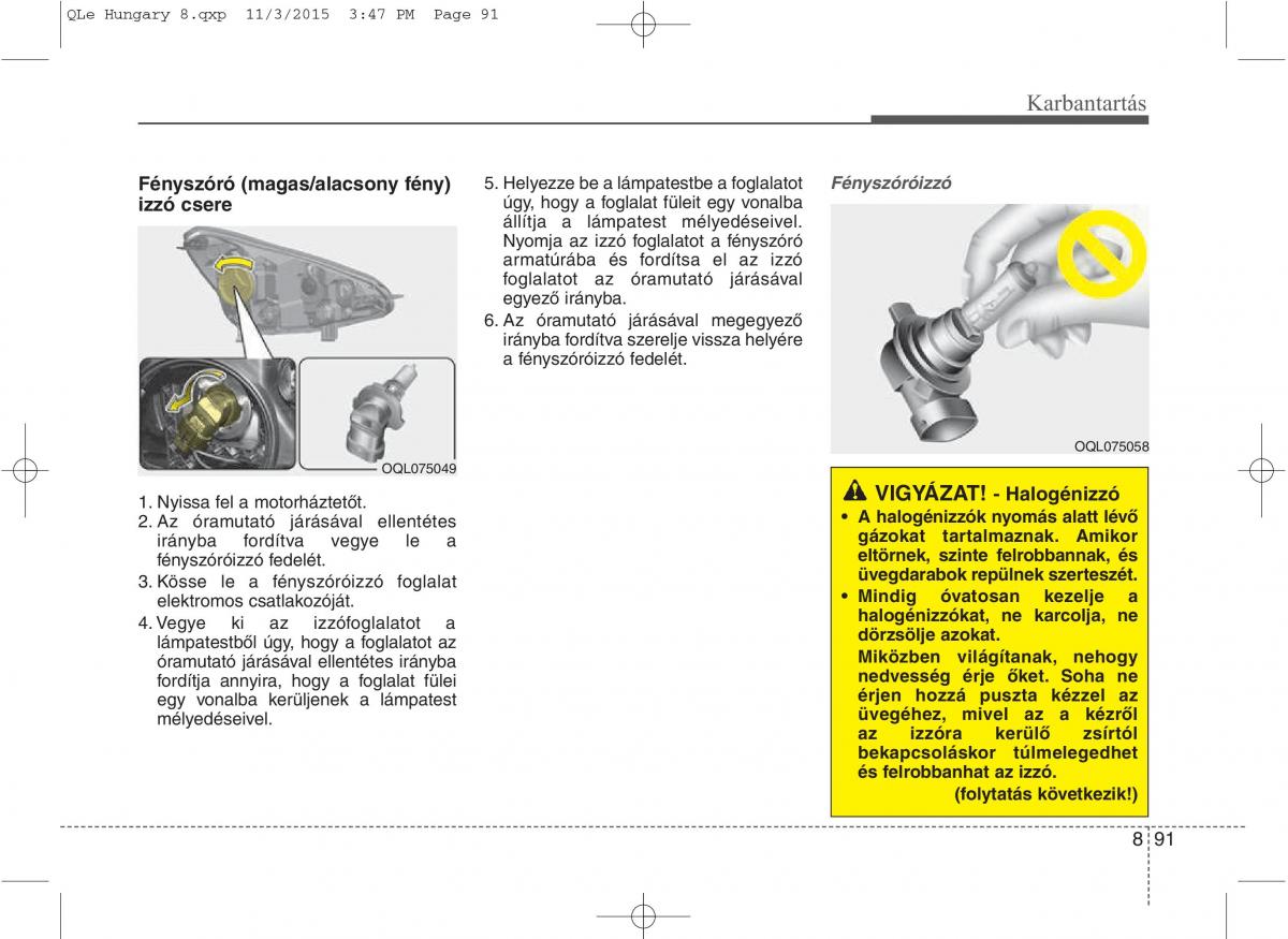 KIA Sportage IV Kezelesi utmutato / page 723