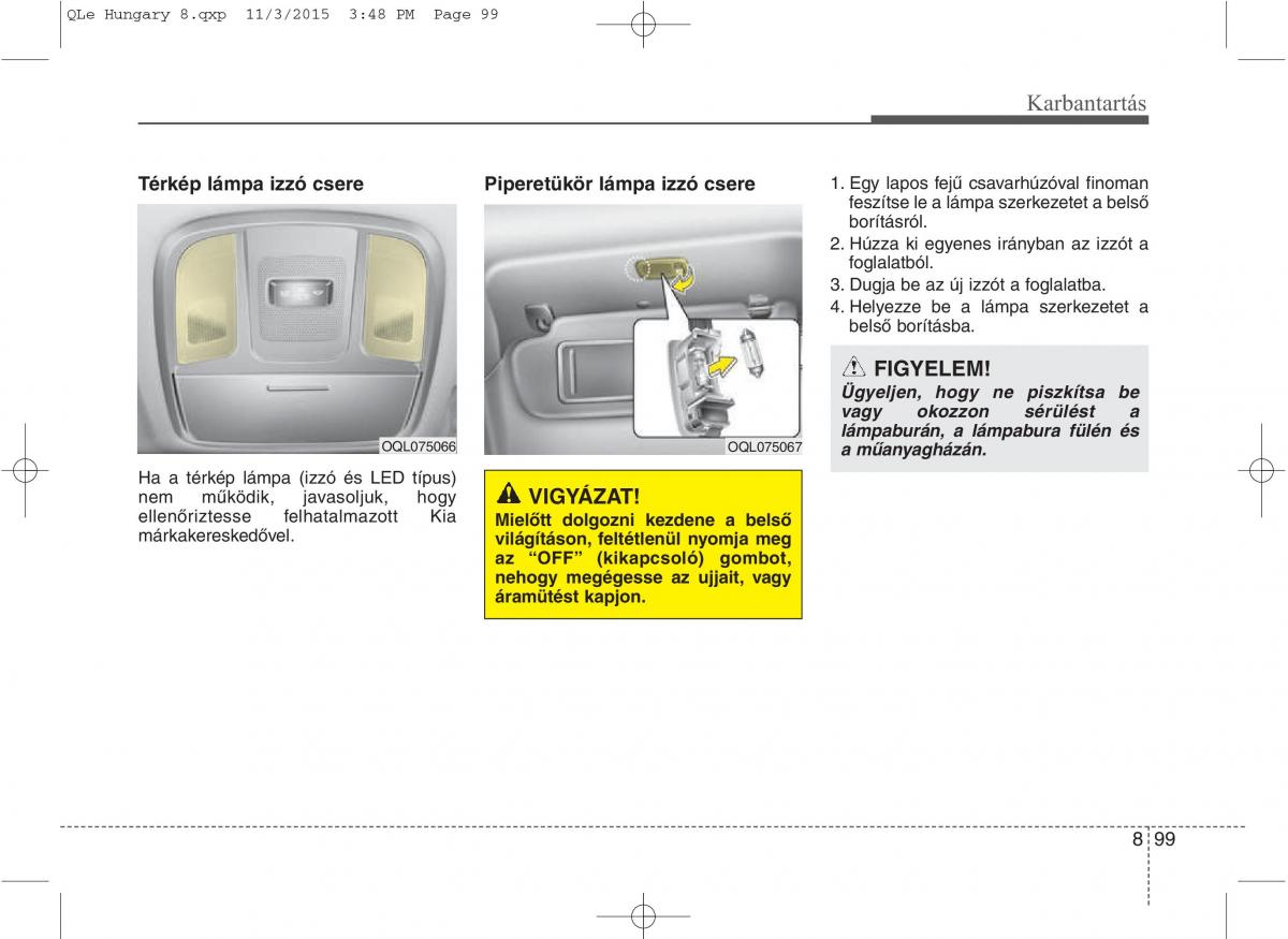 KIA Sportage IV Kezelesi utmutato / page 731