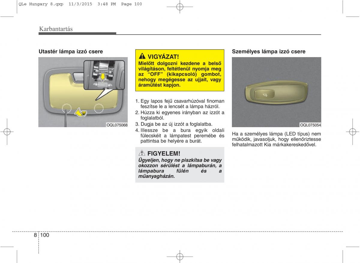 KIA Sportage IV Kezelesi utmutato / page 732