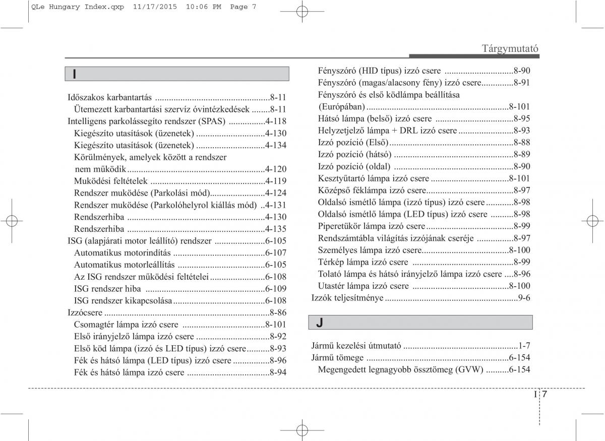 KIA Sportage IV Kezelesi utmutato / page 772