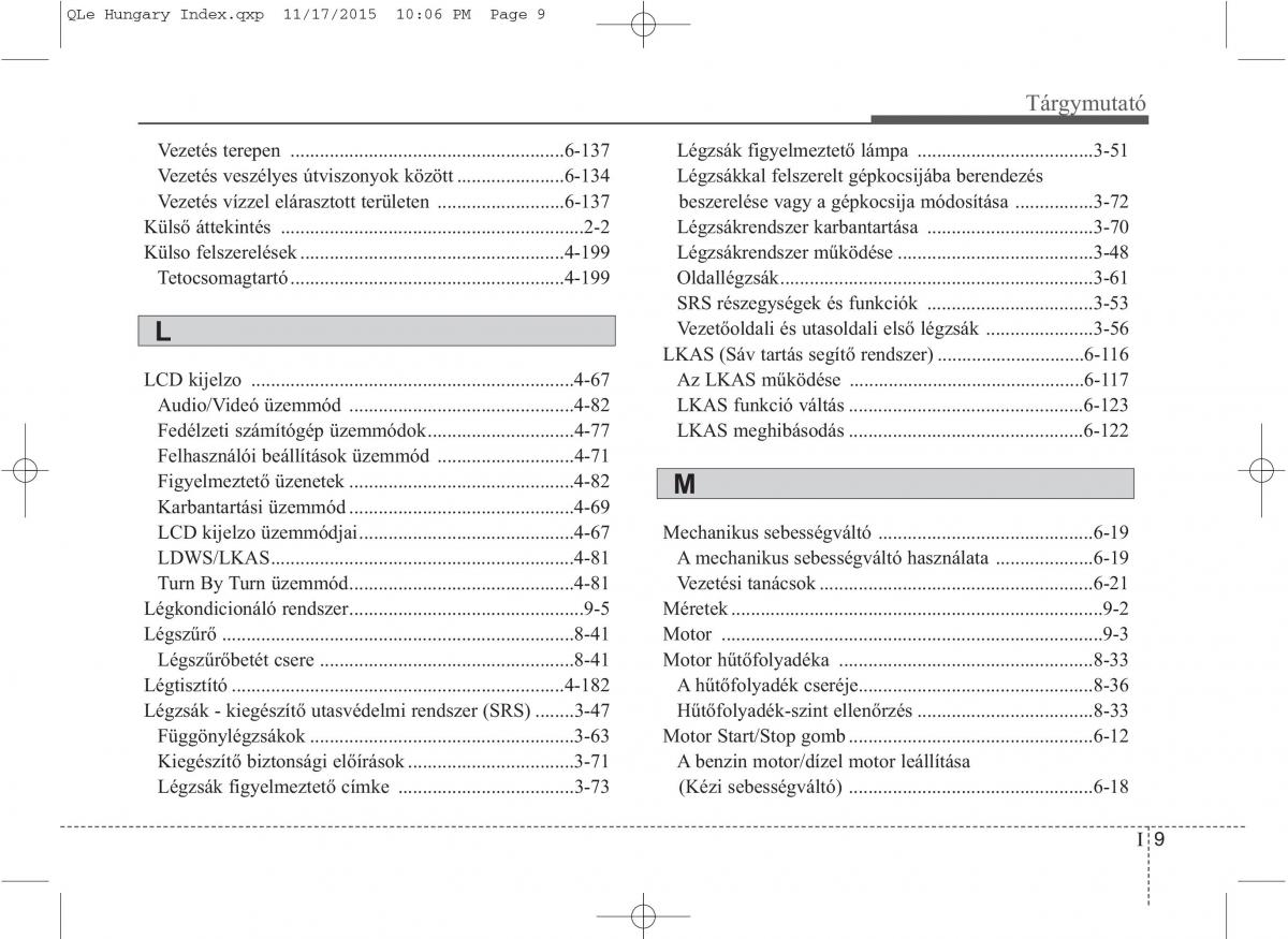 KIA Sportage IV Kezelesi utmutato / page 774