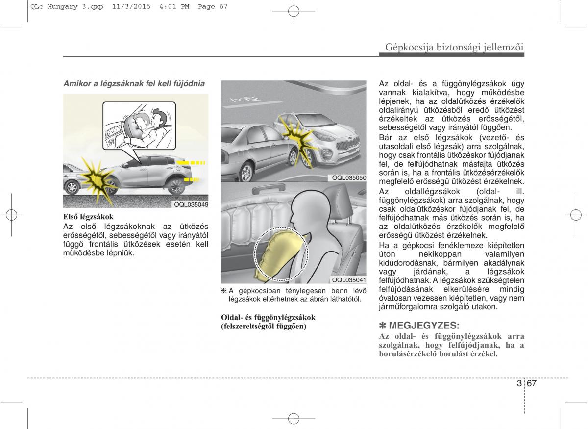 KIA Sportage IV Kezelesi utmutato / page 85