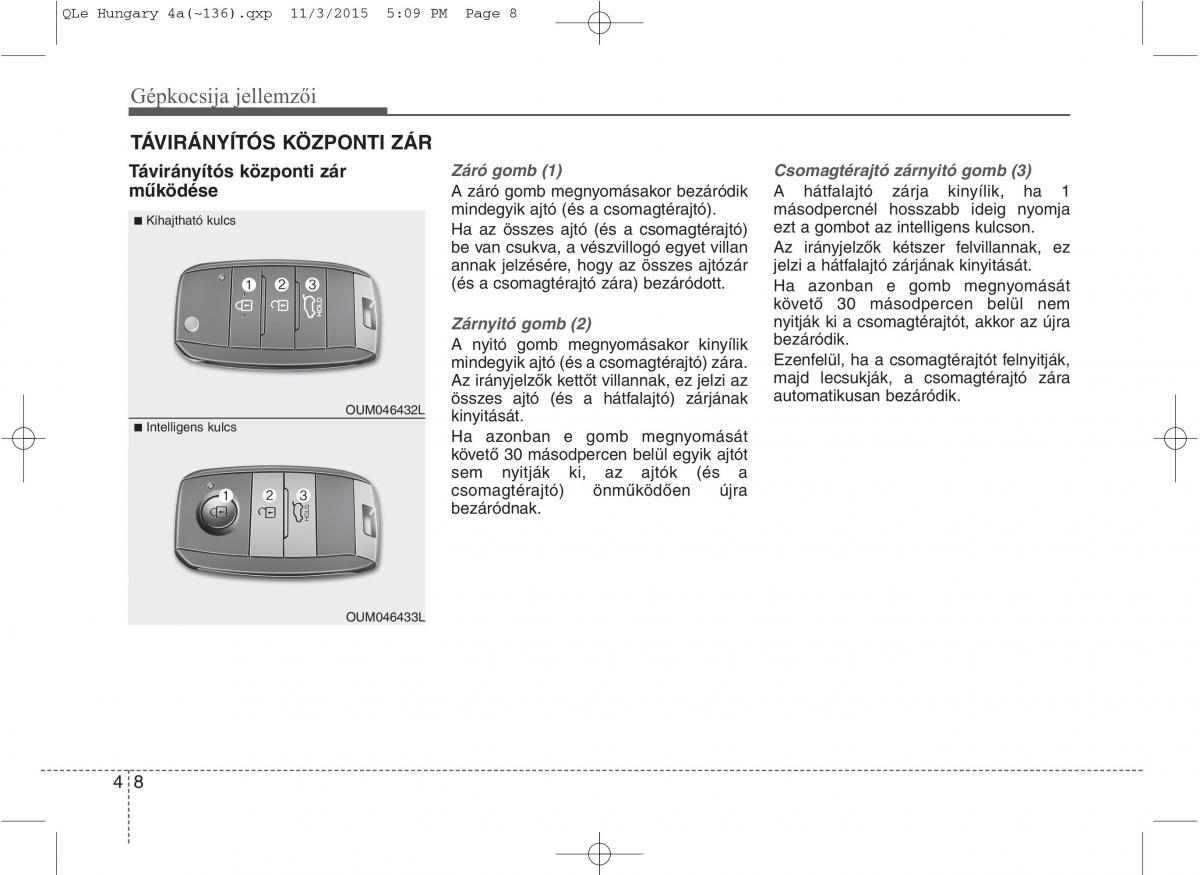 KIA Sportage IV Kezelesi utmutato / page 99