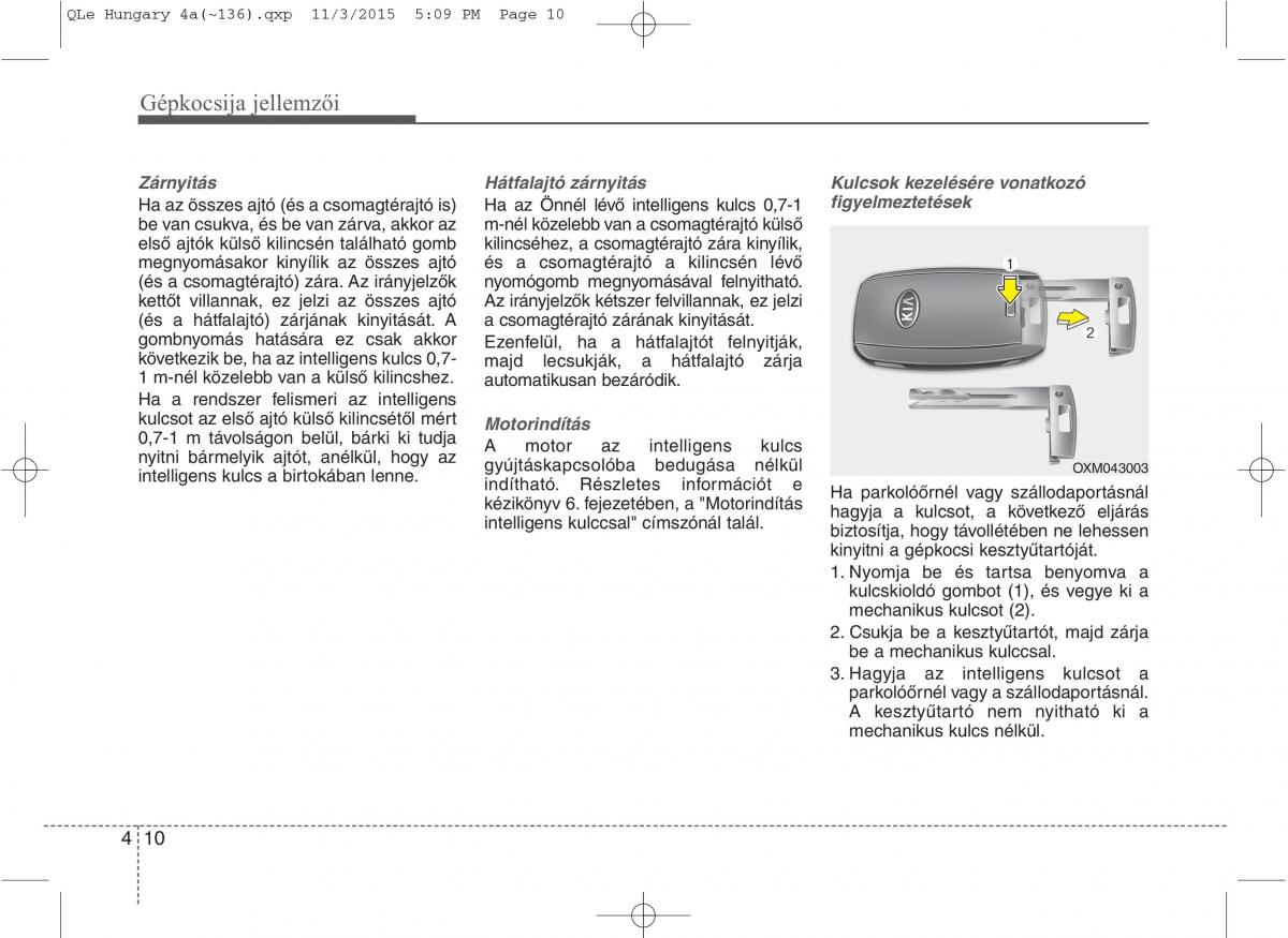 KIA Sportage IV Kezelesi utmutato / page 101