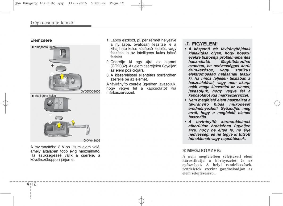 KIA Sportage IV Kezelesi utmutato / page 103