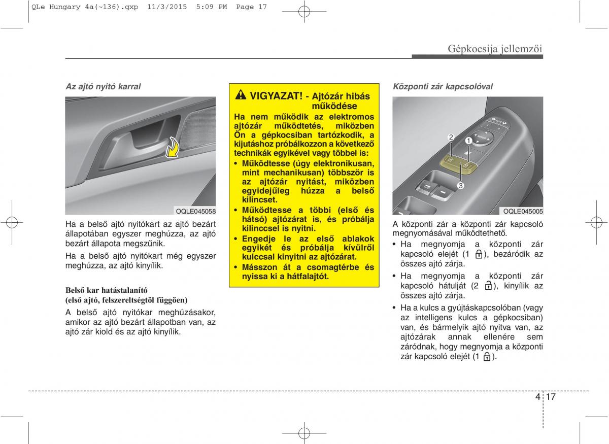 KIA Sportage IV Kezelesi utmutato / page 108