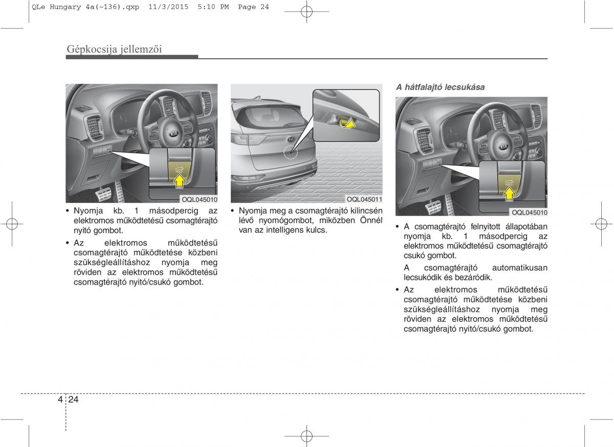 KIA Sportage IV Kezelesi utmutato / page 115