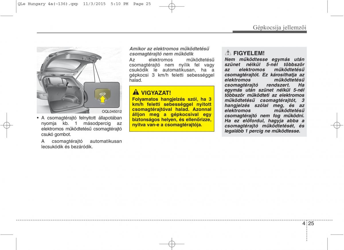 KIA Sportage IV Kezelesi utmutato / page 116