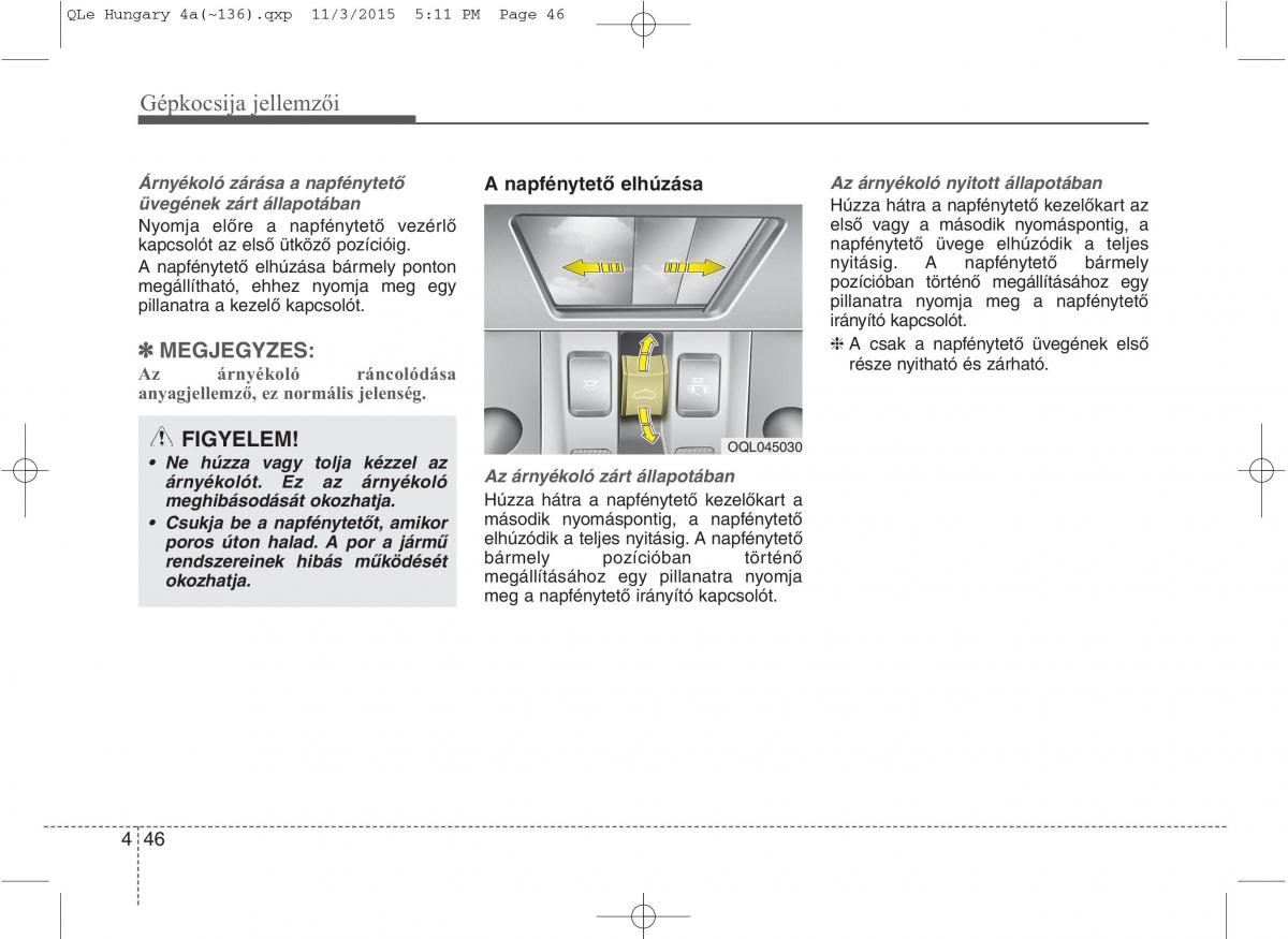 KIA Sportage IV Kezelesi utmutato / page 137