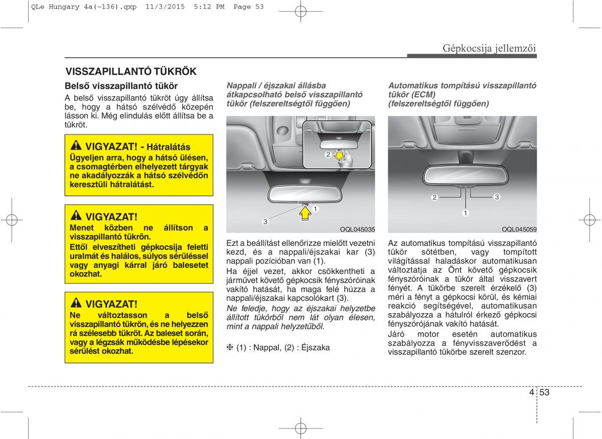 KIA Sportage IV Kezelesi utmutato / page 144