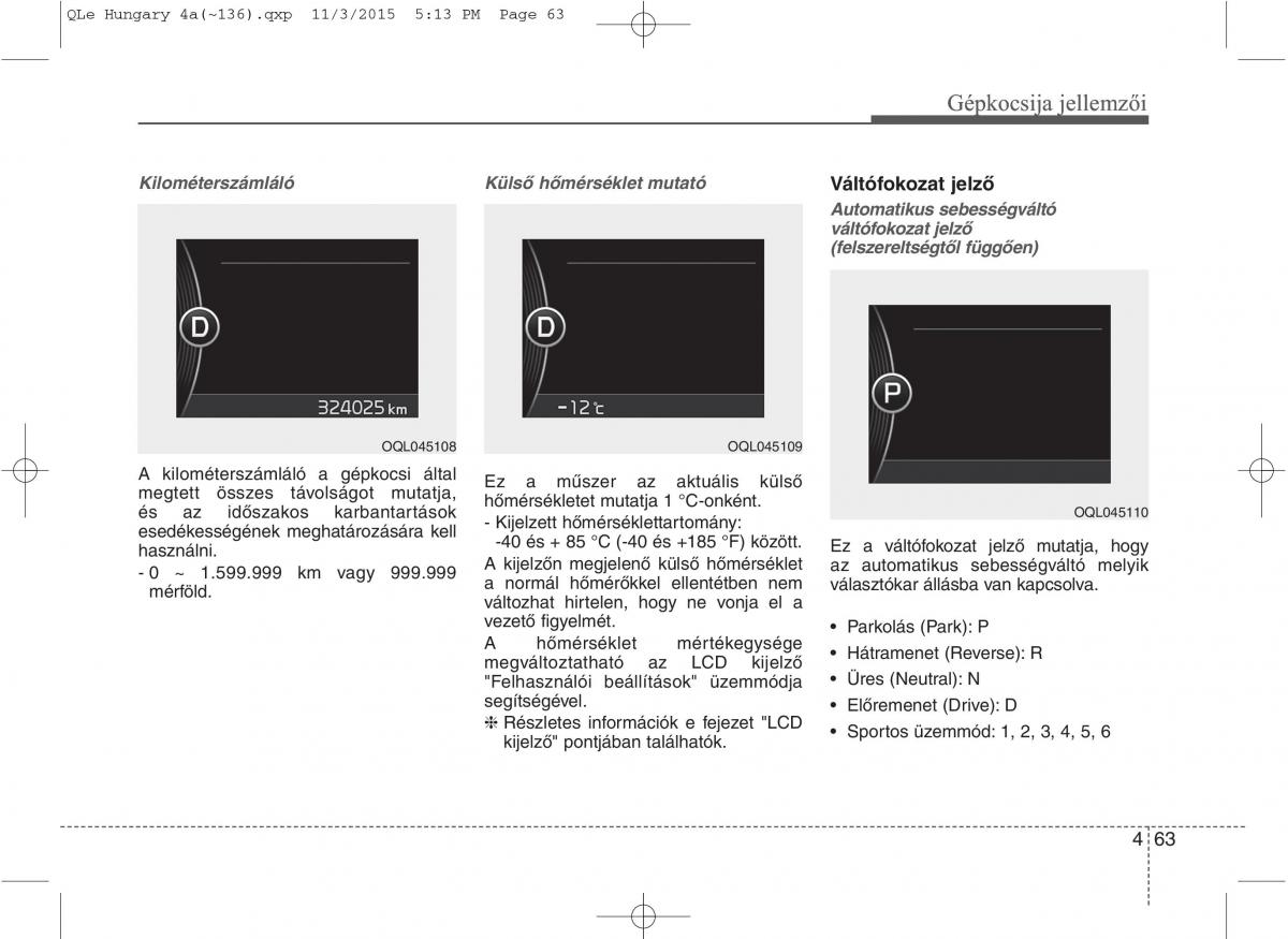 KIA Sportage IV Kezelesi utmutato / page 154