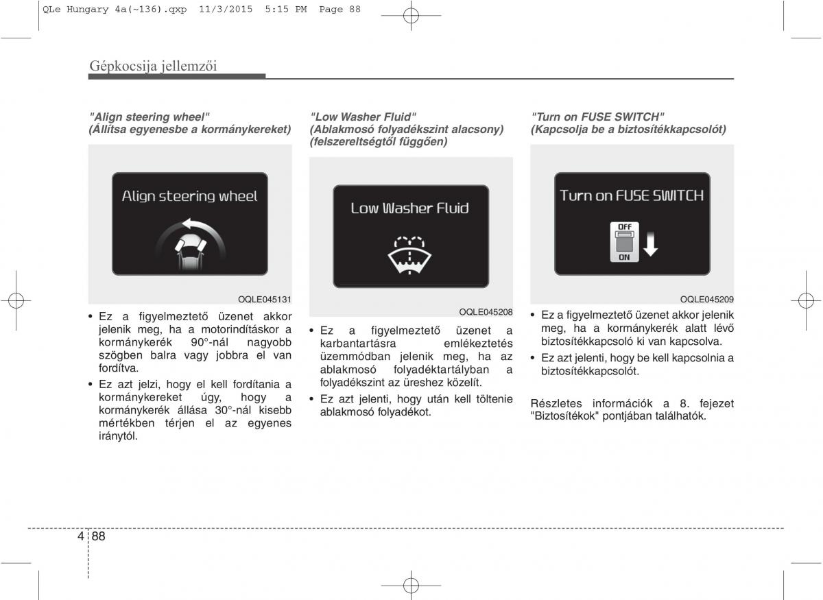 KIA Sportage IV Kezelesi utmutato / page 179