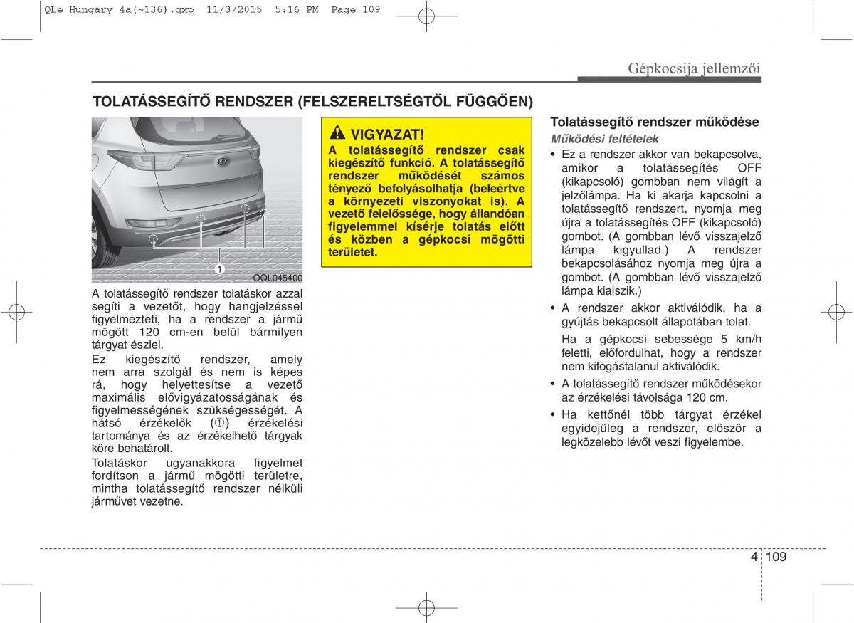 KIA Sportage IV Kezelesi utmutato / page 200