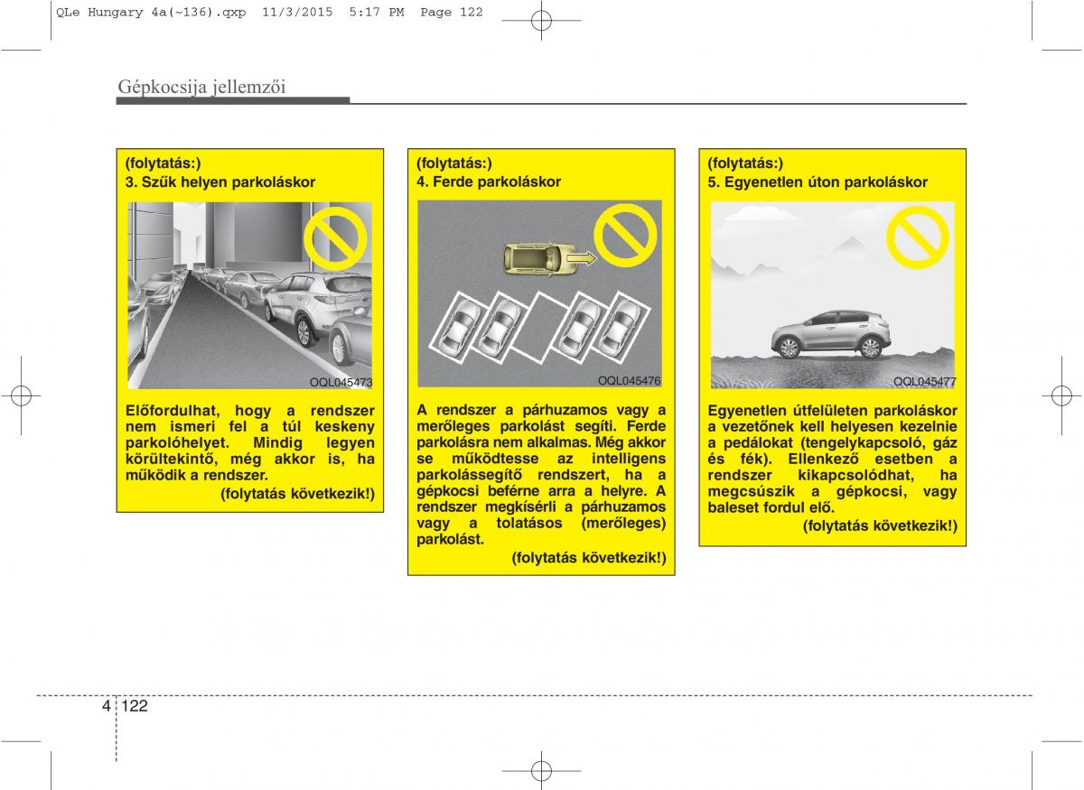 KIA Sportage IV Kezelesi utmutato / page 213