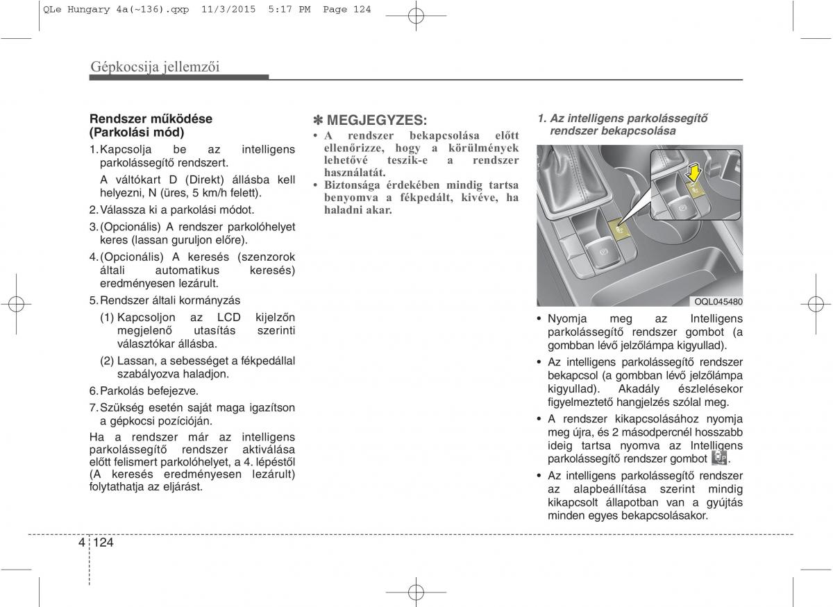 KIA Sportage IV Kezelesi utmutato / page 215