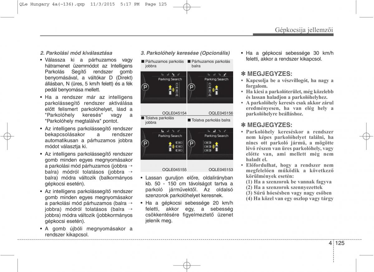 KIA Sportage IV Kezelesi utmutato / page 216