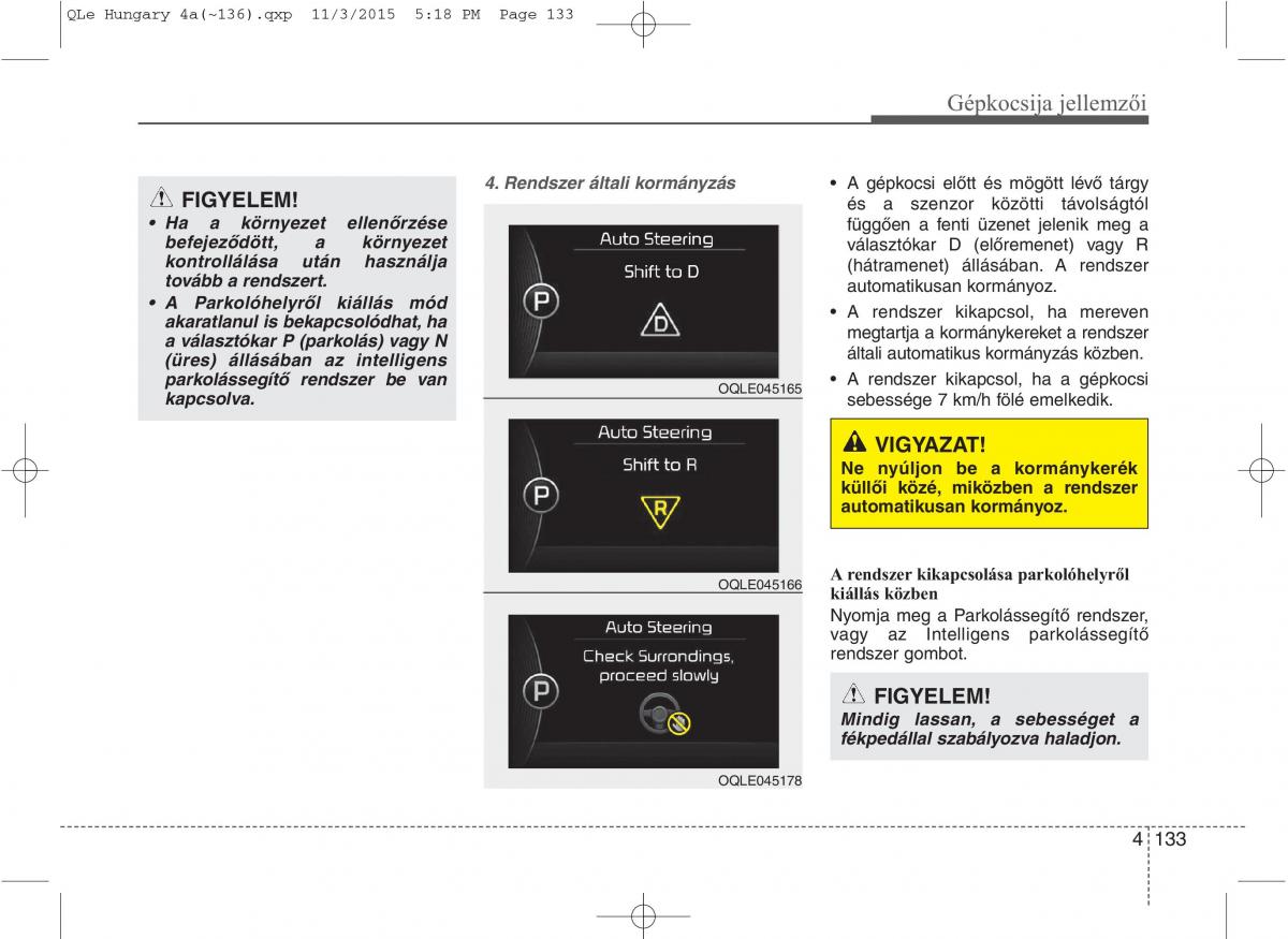 KIA Sportage IV Kezelesi utmutato / page 224