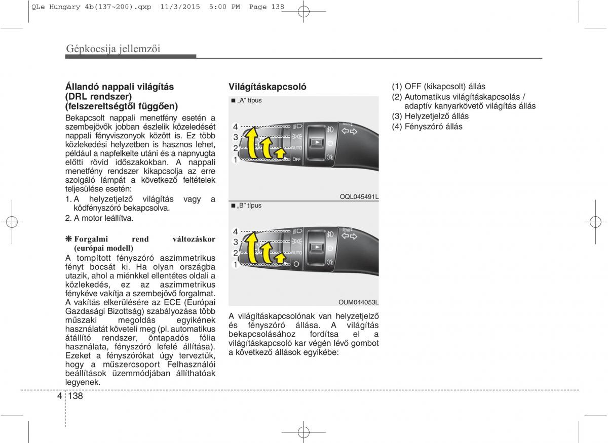 KIA Sportage IV Kezelesi utmutato / page 229