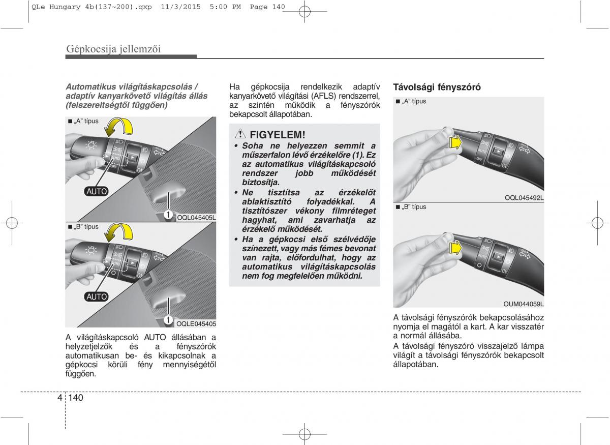 KIA Sportage IV Kezelesi utmutato / page 231