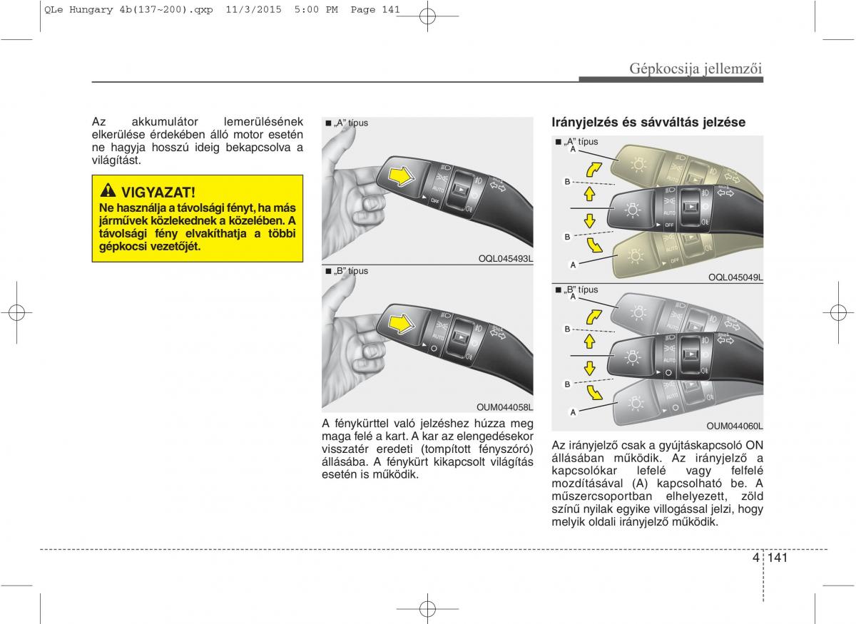 KIA Sportage IV Kezelesi utmutato / page 232