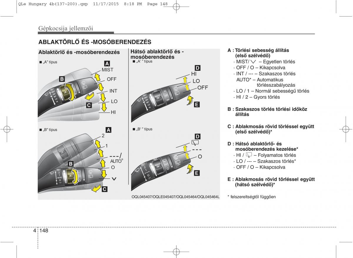 KIA Sportage IV Kezelesi utmutato / page 239