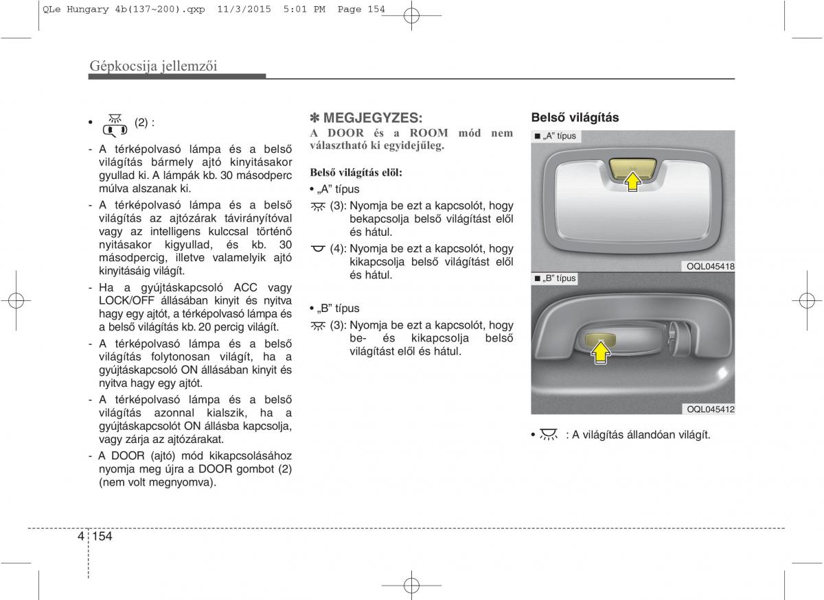 KIA Sportage IV Kezelesi utmutato / page 245