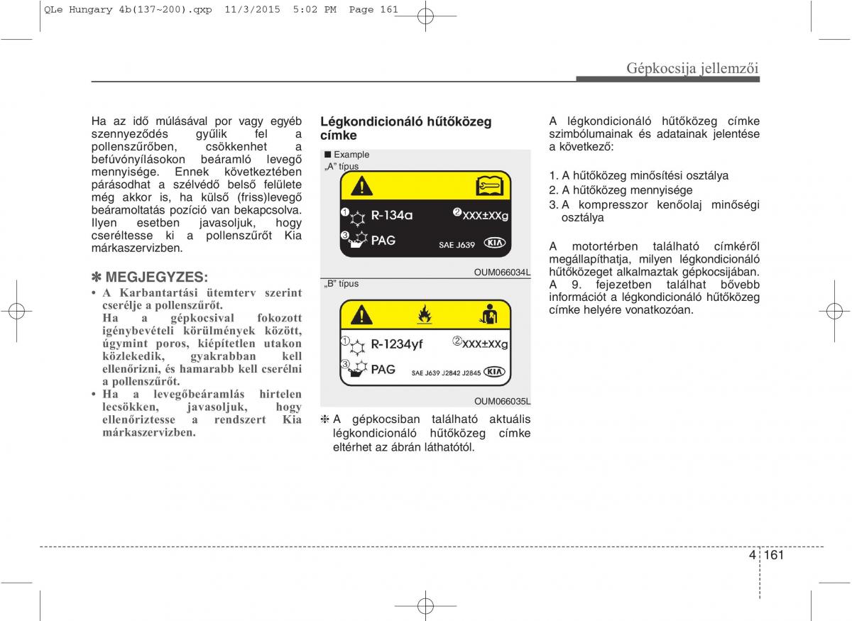 KIA Sportage IV Kezelesi utmutato / page 252