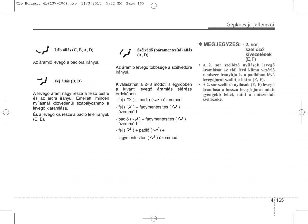 KIA Sportage IV Kezelesi utmutato / page 256