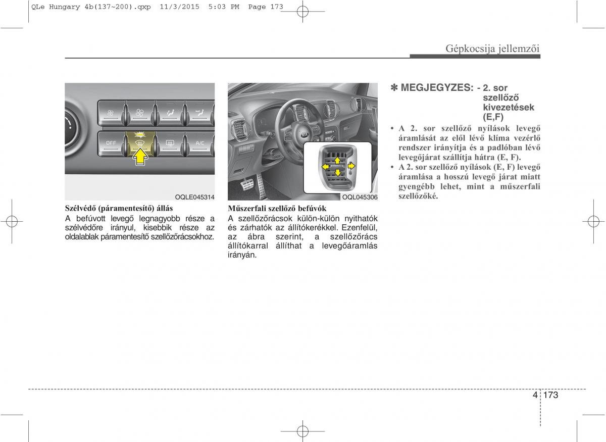 KIA Sportage IV Kezelesi utmutato / page 264