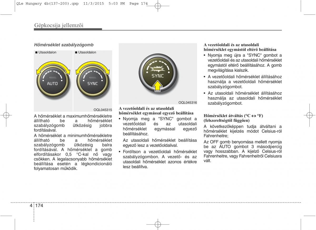 KIA Sportage IV Kezelesi utmutato / page 265