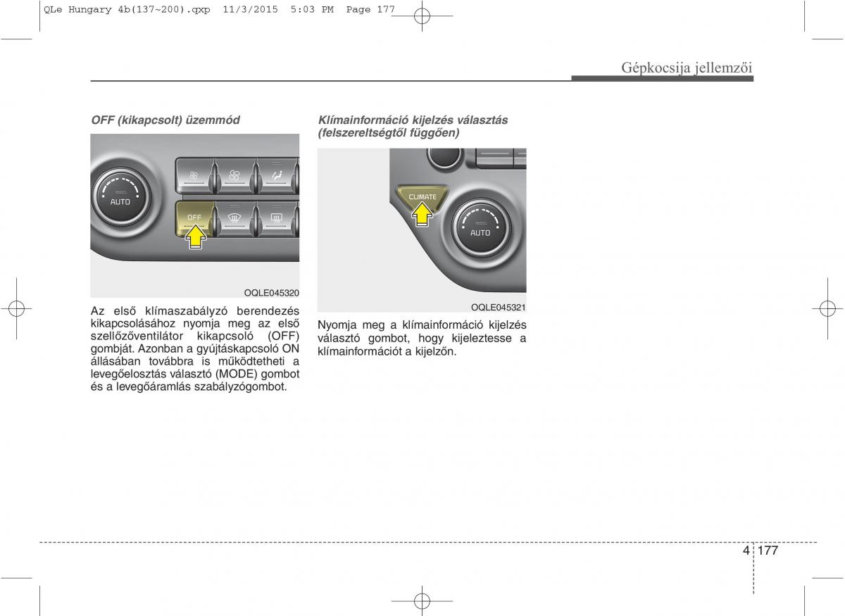 KIA Sportage IV Kezelesi utmutato / page 268