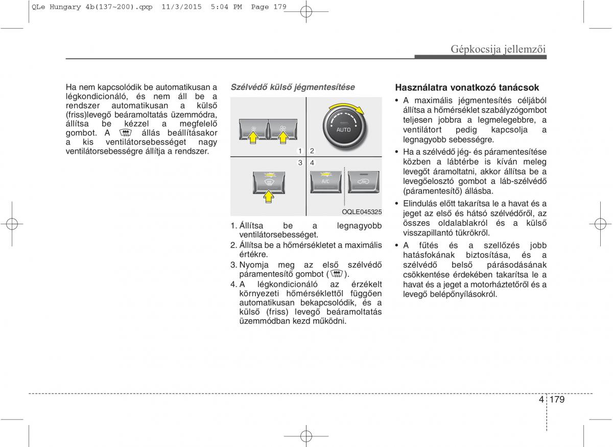 KIA Sportage IV Kezelesi utmutato / page 270