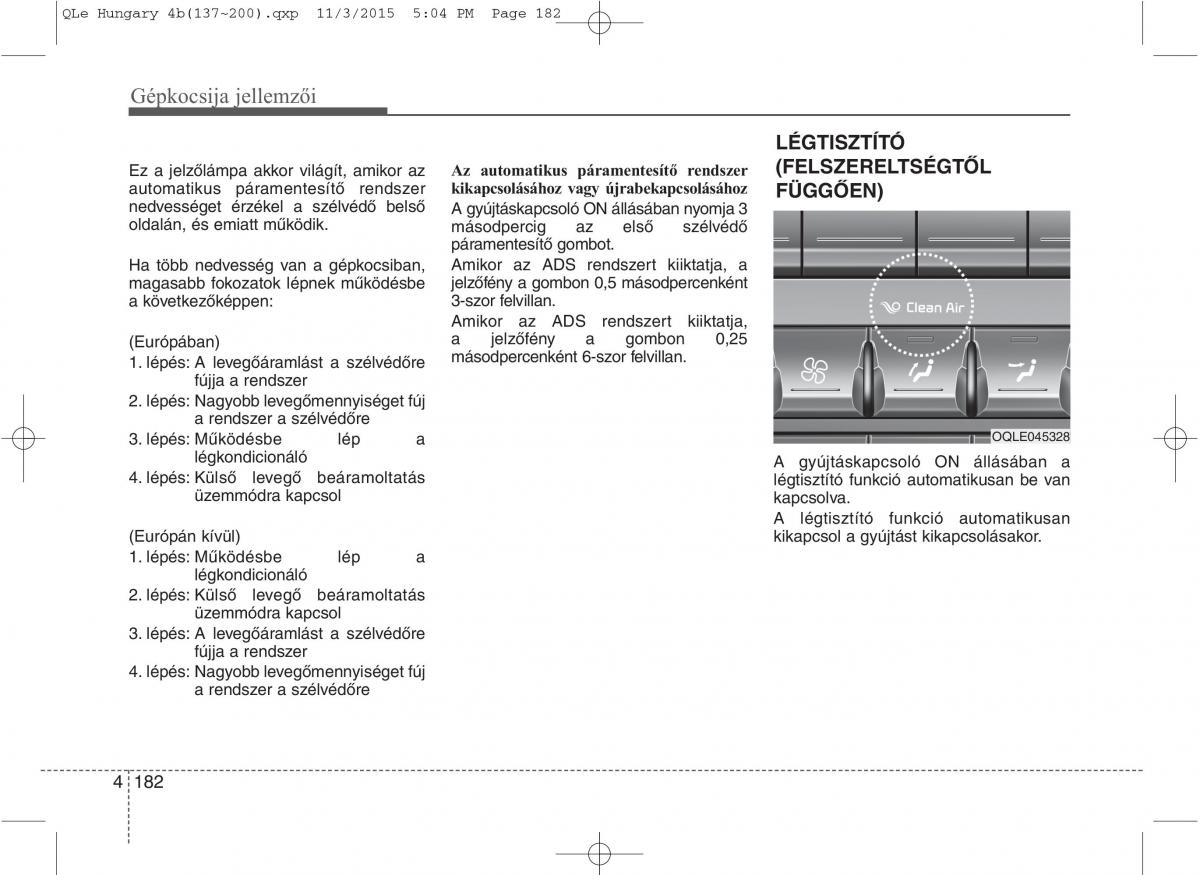 KIA Sportage IV Kezelesi utmutato / page 273