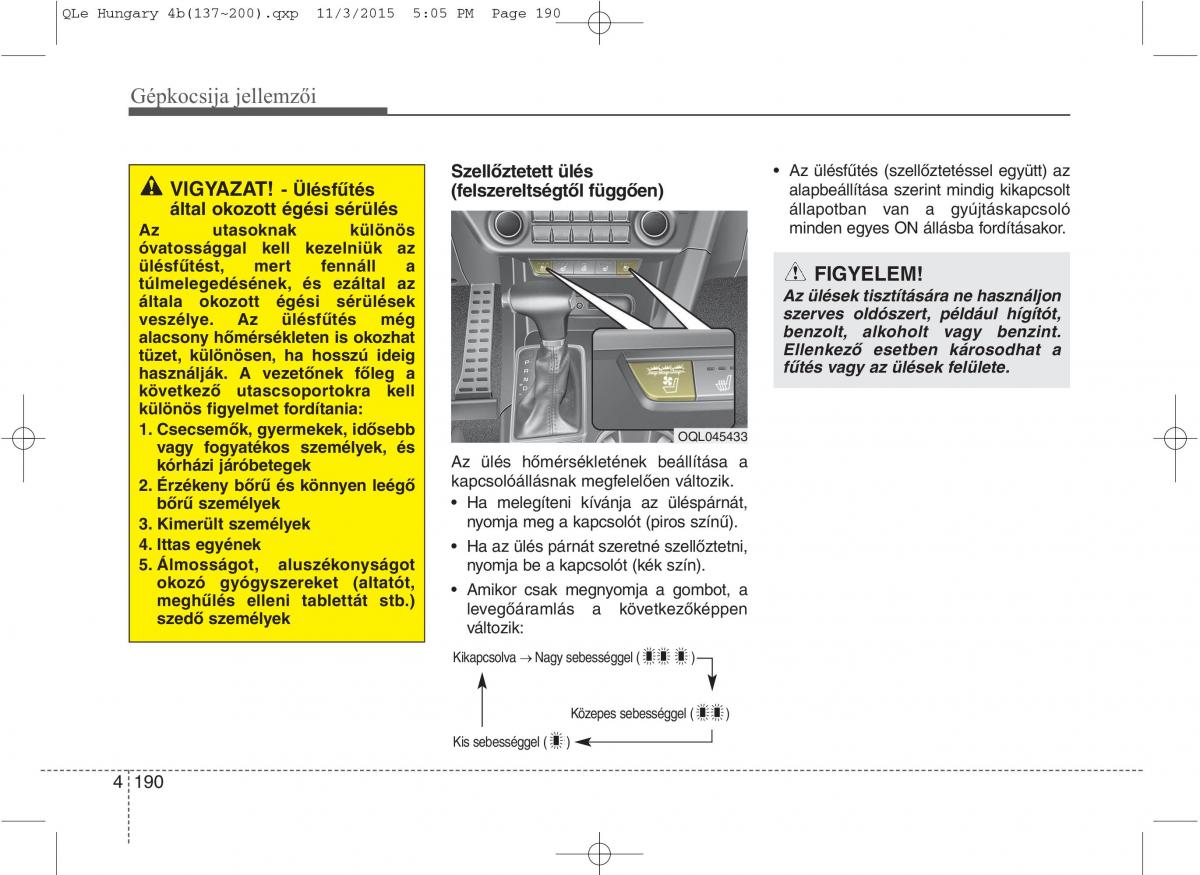 KIA Sportage IV Kezelesi utmutato / page 281