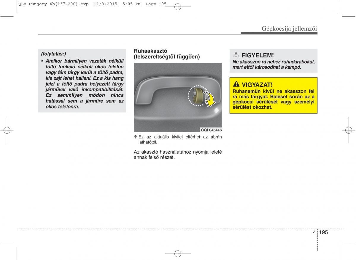 KIA Sportage IV Kezelesi utmutato / page 286