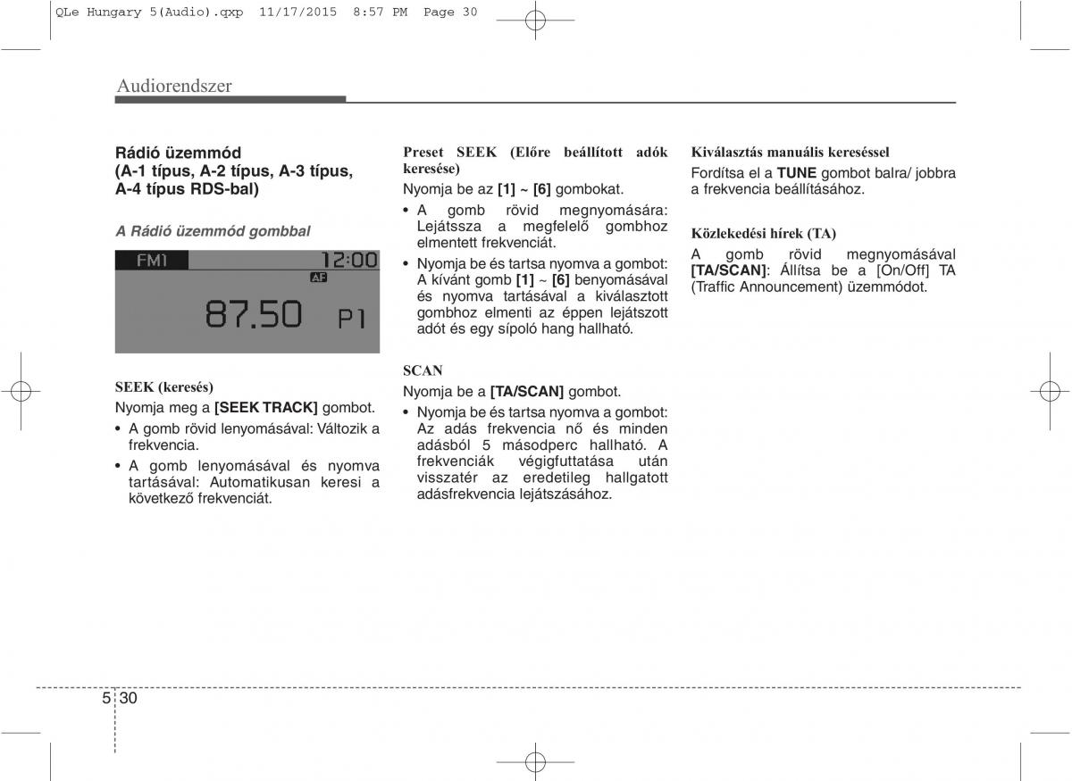 KIA Sportage IV Kezelesi utmutato / page 321