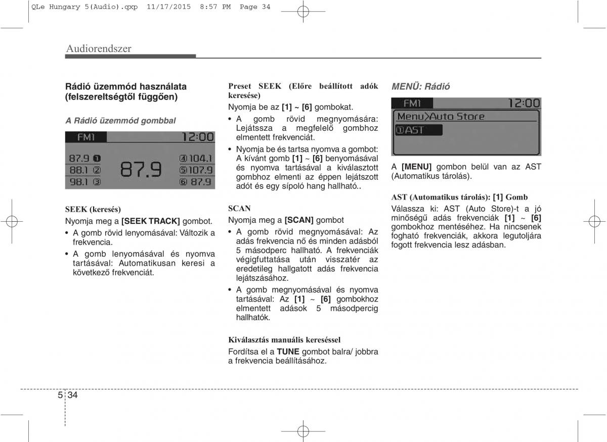 KIA Sportage IV Kezelesi utmutato / page 325