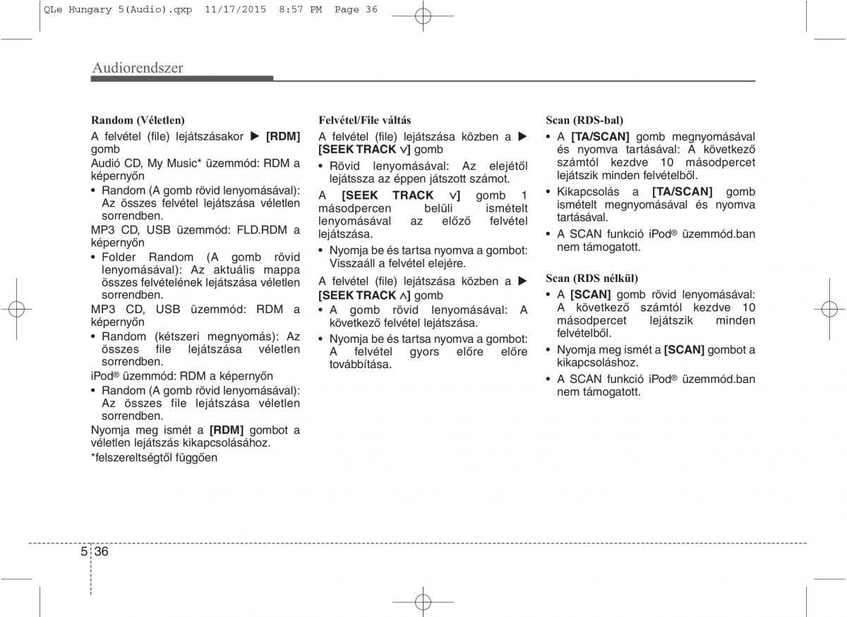 KIA Sportage IV Kezelesi utmutato / page 327