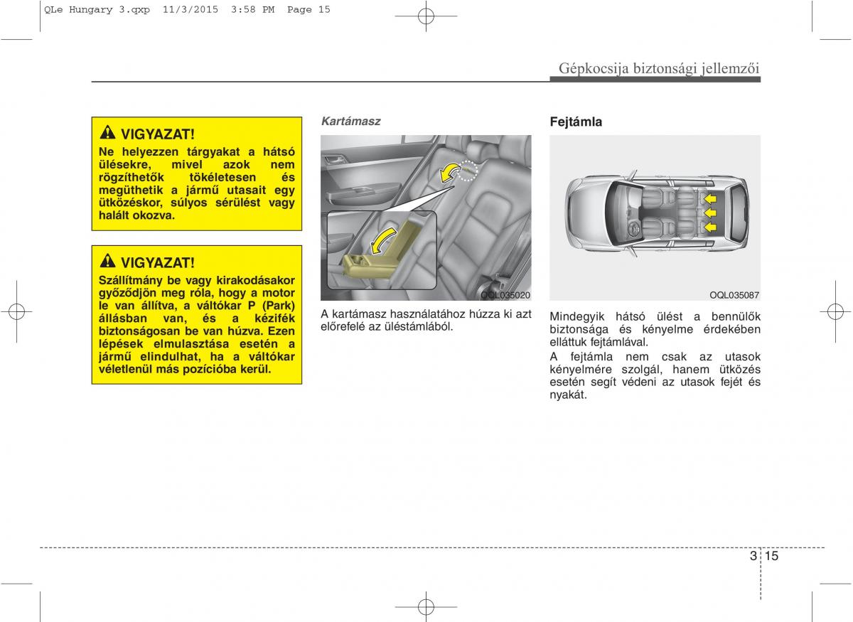 KIA Sportage IV Kezelesi utmutato / page 33