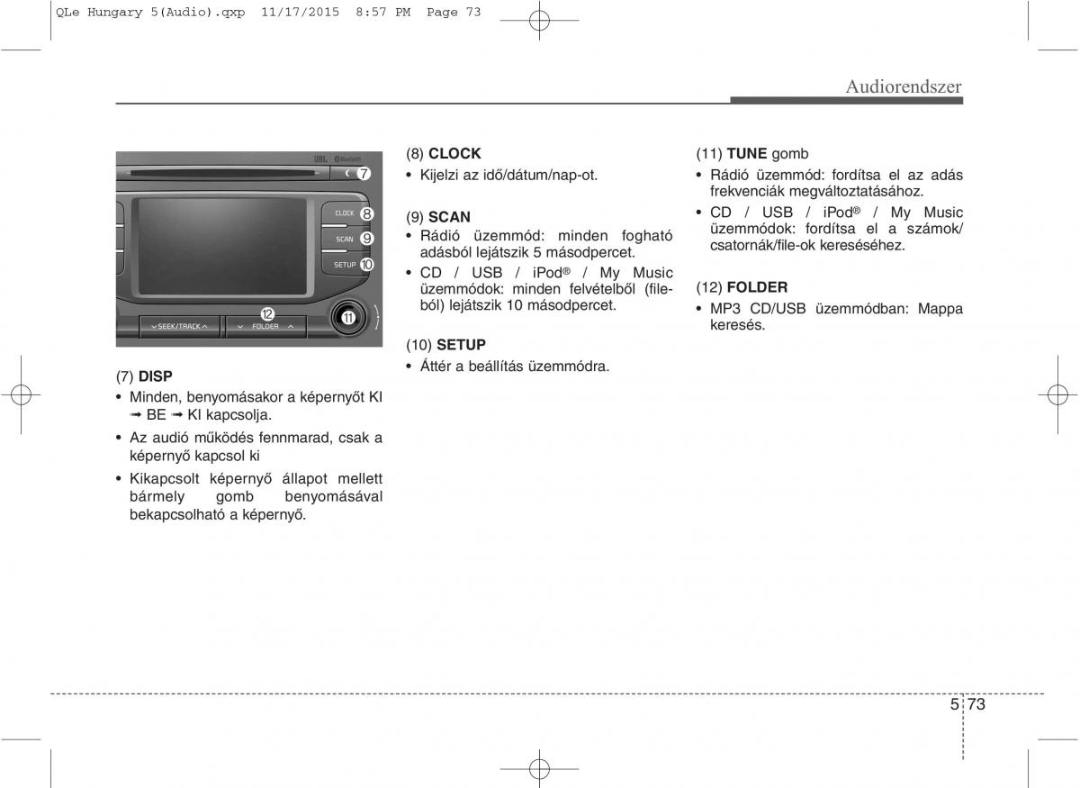 KIA Sportage IV Kezelesi utmutato / page 364