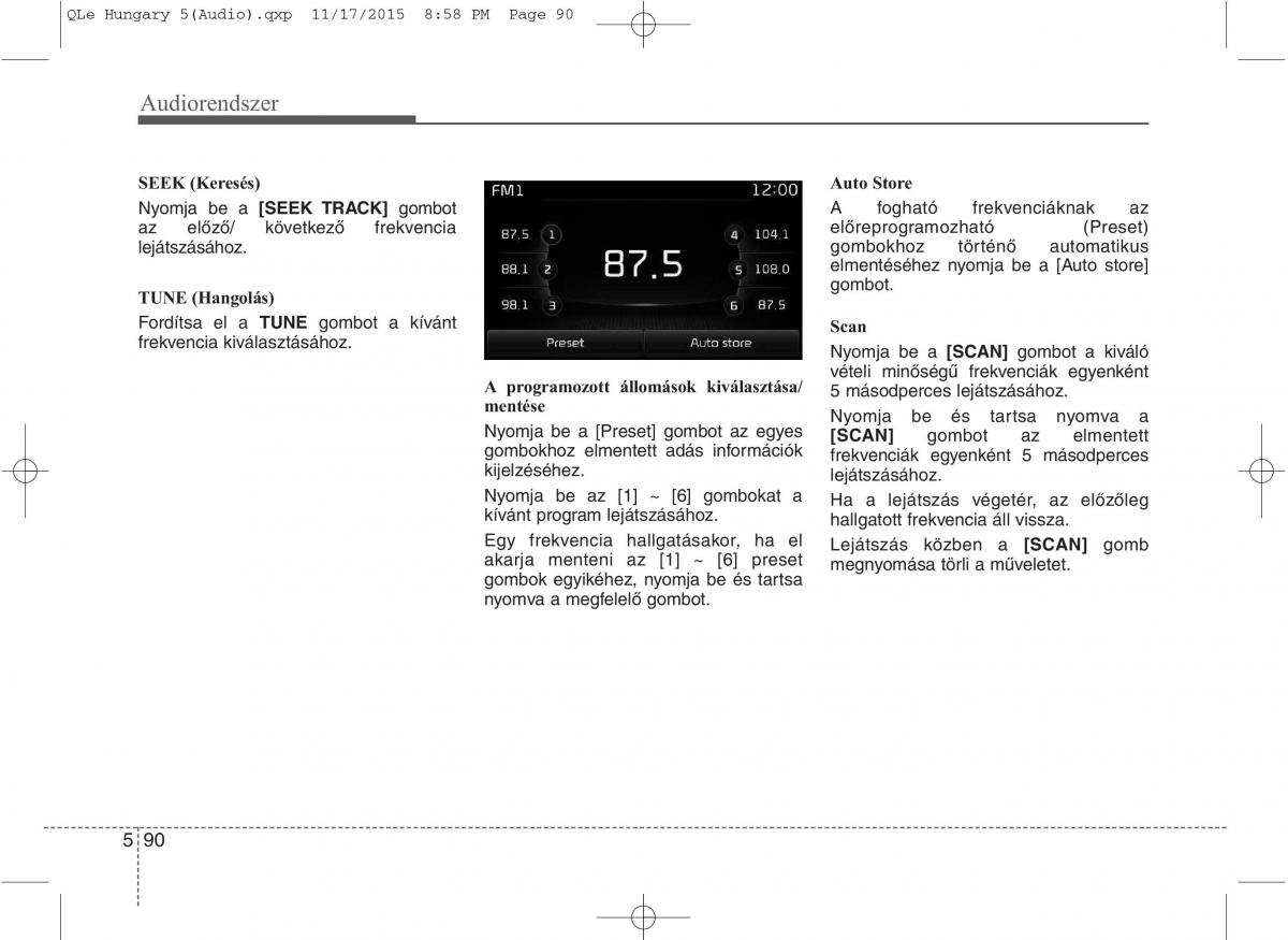 KIA Sportage IV Kezelesi utmutato / page 381