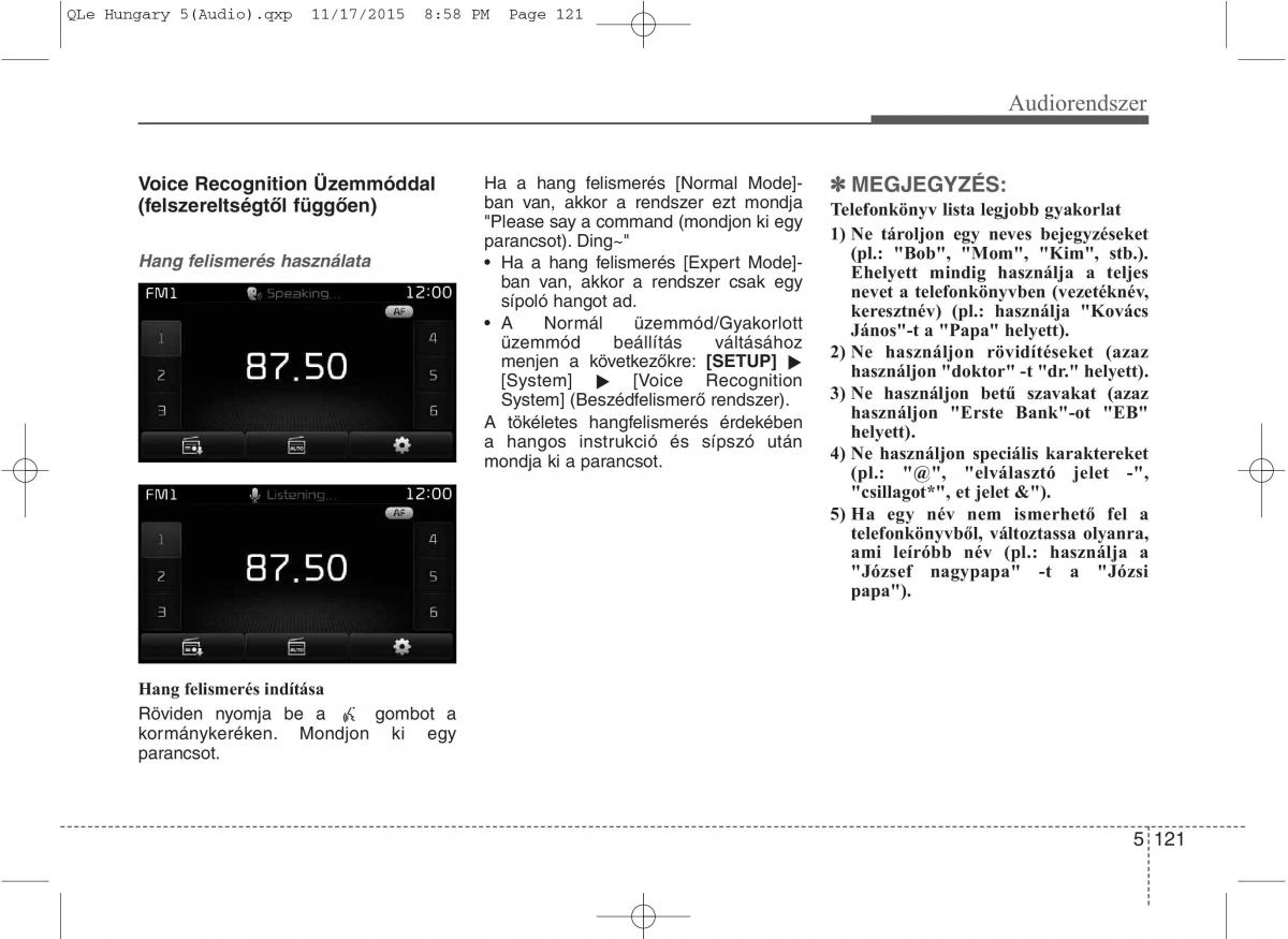 KIA Sportage IV Kezelesi utmutato / page 412