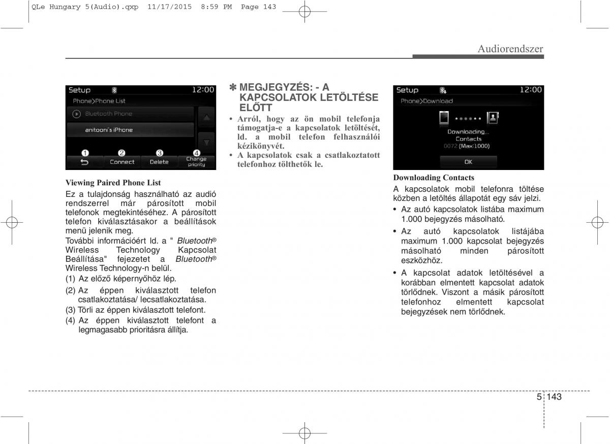 KIA Sportage IV Kezelesi utmutato / page 434