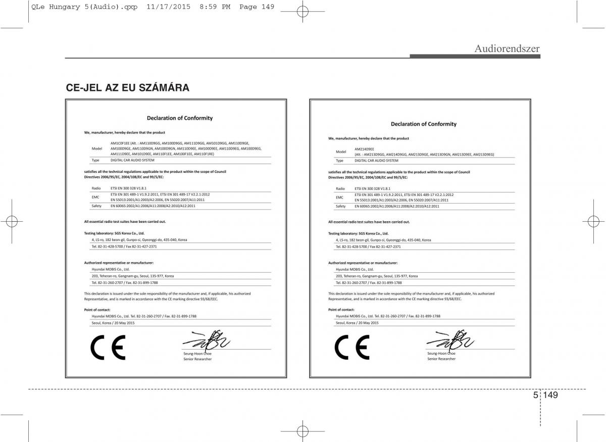 KIA Sportage IV Kezelesi utmutato / page 440