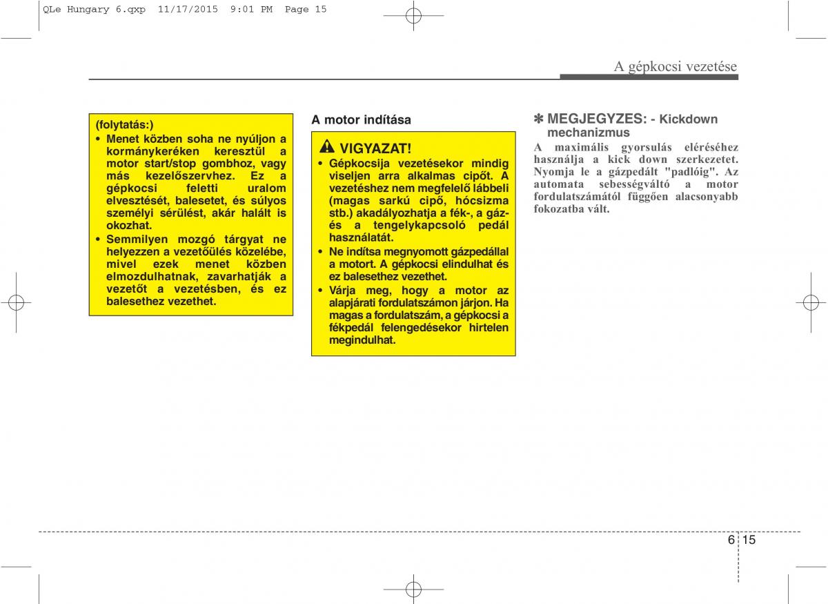 KIA Sportage IV Kezelesi utmutato / page 455